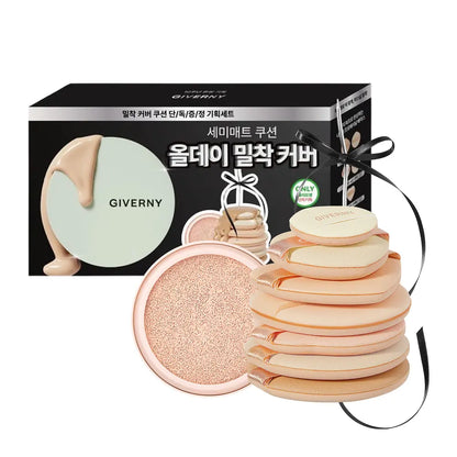 【Giverny】高遮瑕氣墊（送替換裝、7個粉撲和絲帶蠟燭）